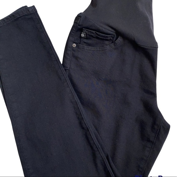 AG Adriano Goldschmied Black Stretch Maternity Skinny Jeans Size 30 - Picture 5 of 15